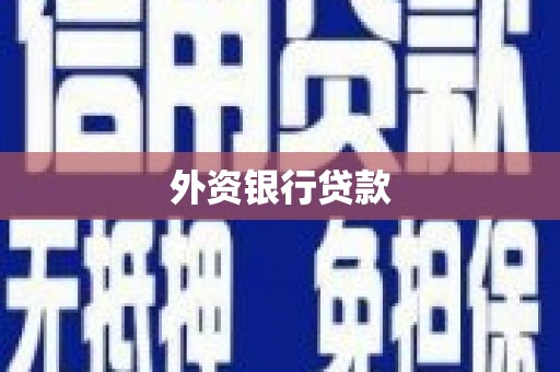 北区外资银行贷款