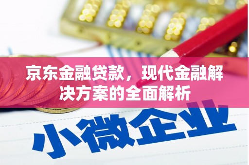 北区京东金融贷款，现代金融解决方案的全面解析