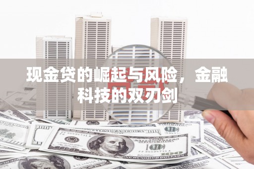 北区现金贷的崛起与风险，金融科技的双刃剑