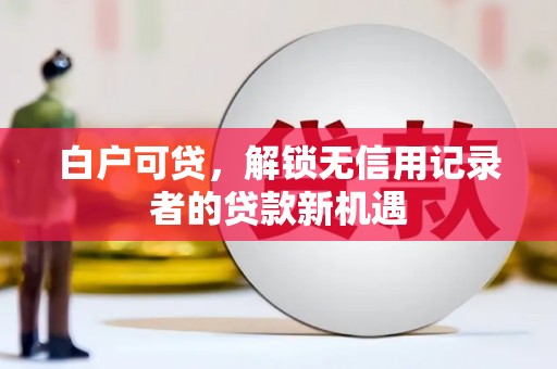 北区白户可贷，解锁无信用记录者的贷款新机遇