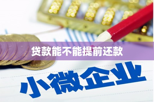 北区贷款能不能提前还款