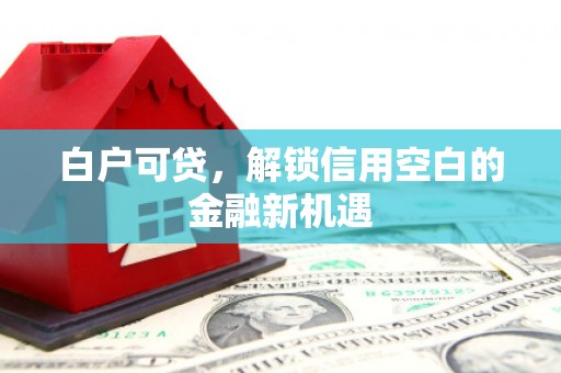 北区白户可贷，解锁信用空白的金融新机遇