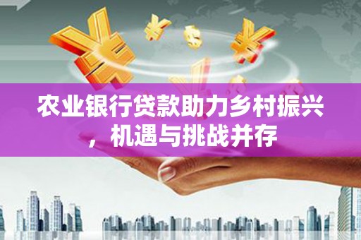 北区农业银行贷款助力乡村振兴，机遇与挑战并存