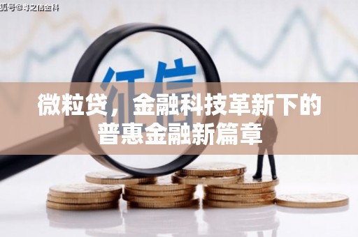 北区微粒贷，金融科技革新下的普惠金融新篇章