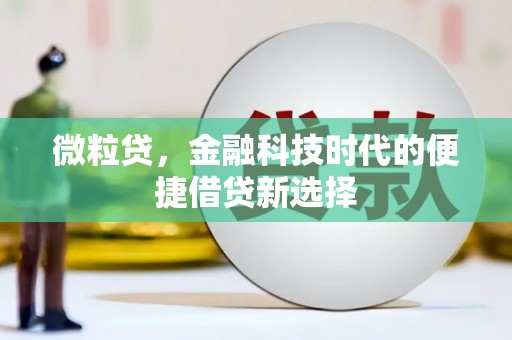 北区微粒贷，金融科技时代的便捷借贷新选择